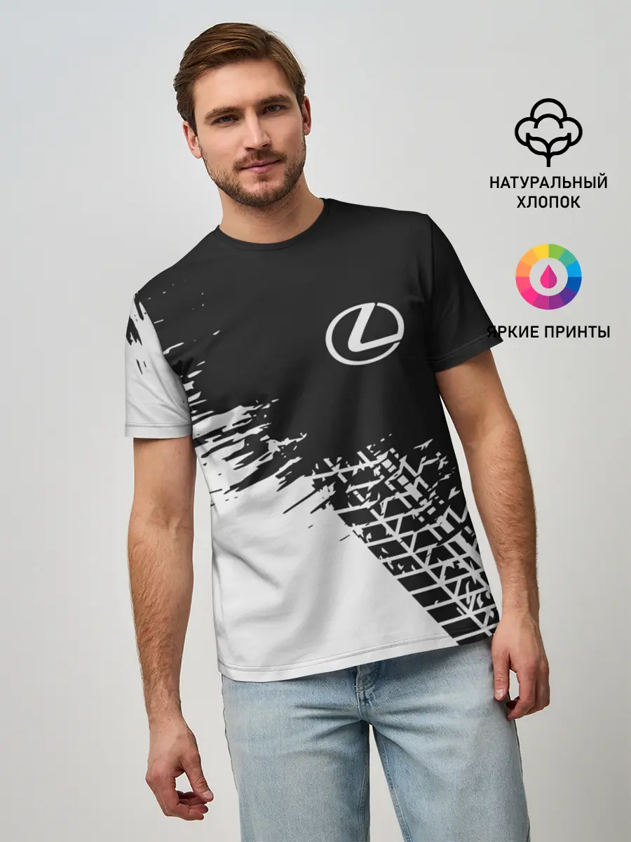 Мужская базовая футболка / LEXUS / ЛЕКСУС