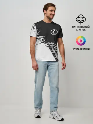 Мужская базовая футболка / LEXUS / ЛЕКСУС