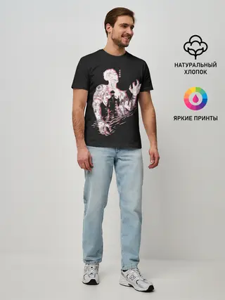 Мужская базовая футболка / JUJUTSU KAISEN страдает