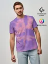 Мужская базовая футболка / Фиолетовый ТАЙ ДАЙ