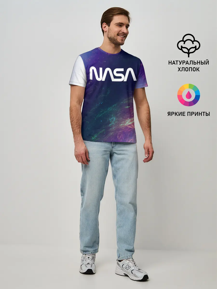 Мужская базовая футболка / NASA / НАСА