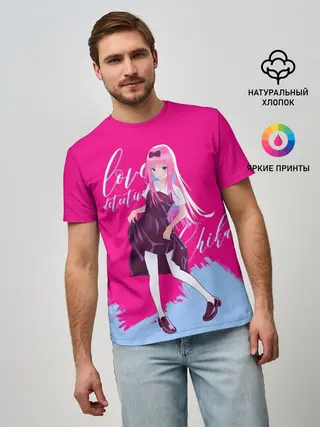 Мужская базовая футболка / Love detective Chika