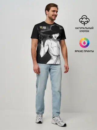 Мужская базовая футболка / Lady Alcina Dimitrescu