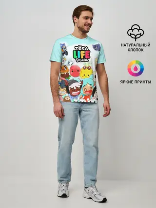 Мужская базовая футболка / Toca Boca | Тока Бока все персонажи