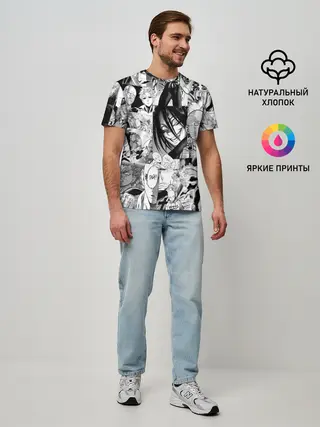 Мужская базовая футболка / One-Punch Man