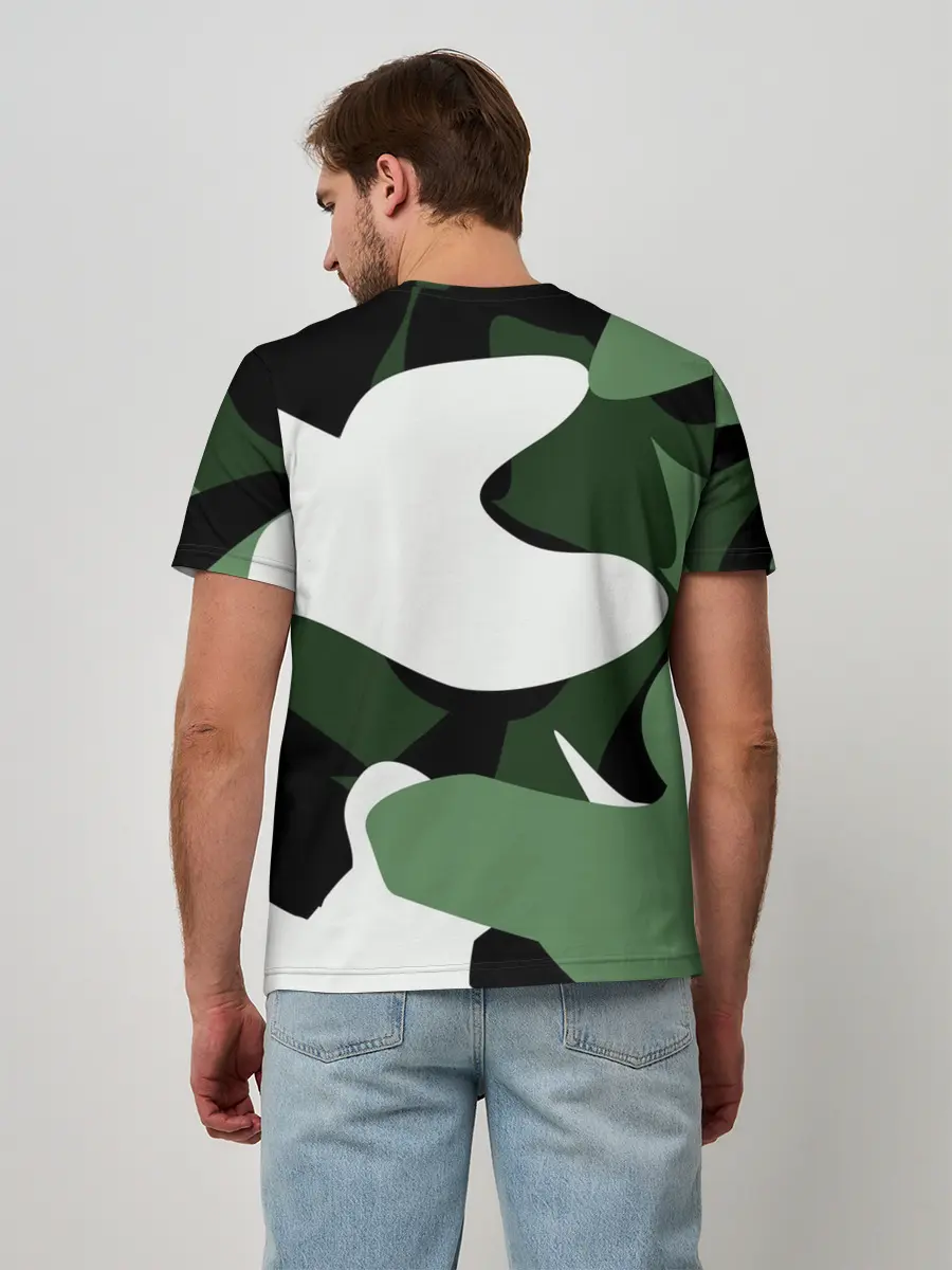 Мужская базовая футболка / Камуфляж