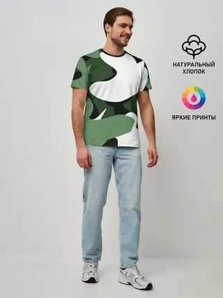 Мужская базовая футболка / Камуфляж
