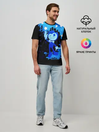 Мужская базовая футболка / Bendy And The Ink Machine