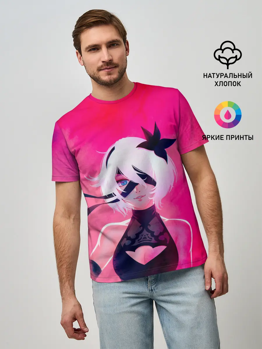 Мужская базовая футболка / Nier Automata | 2B