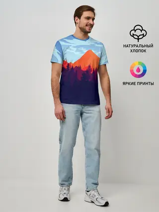 Мужская базовая футболка / Firewatch collection