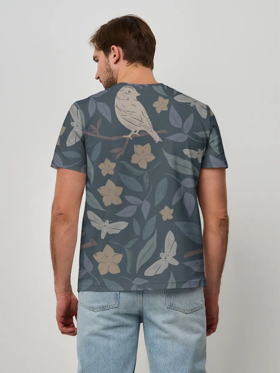 Мужская базовая футболка / Летняя полночь