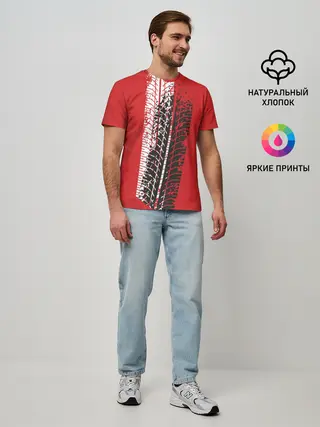 Мужская базовая футболка / Протектор шин