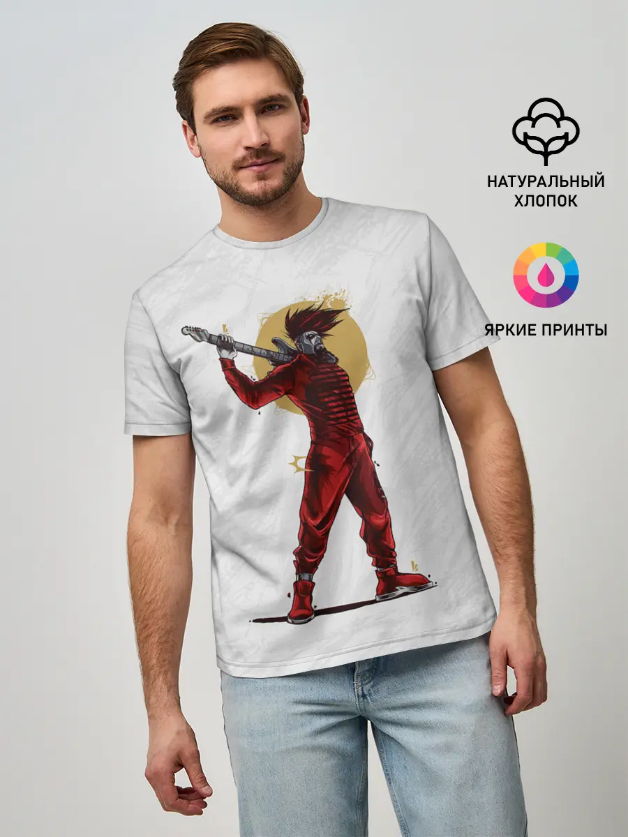 Мужская базовая футболка / MICK THOMSON | SLIPKNOT | СЛИПКНОТ