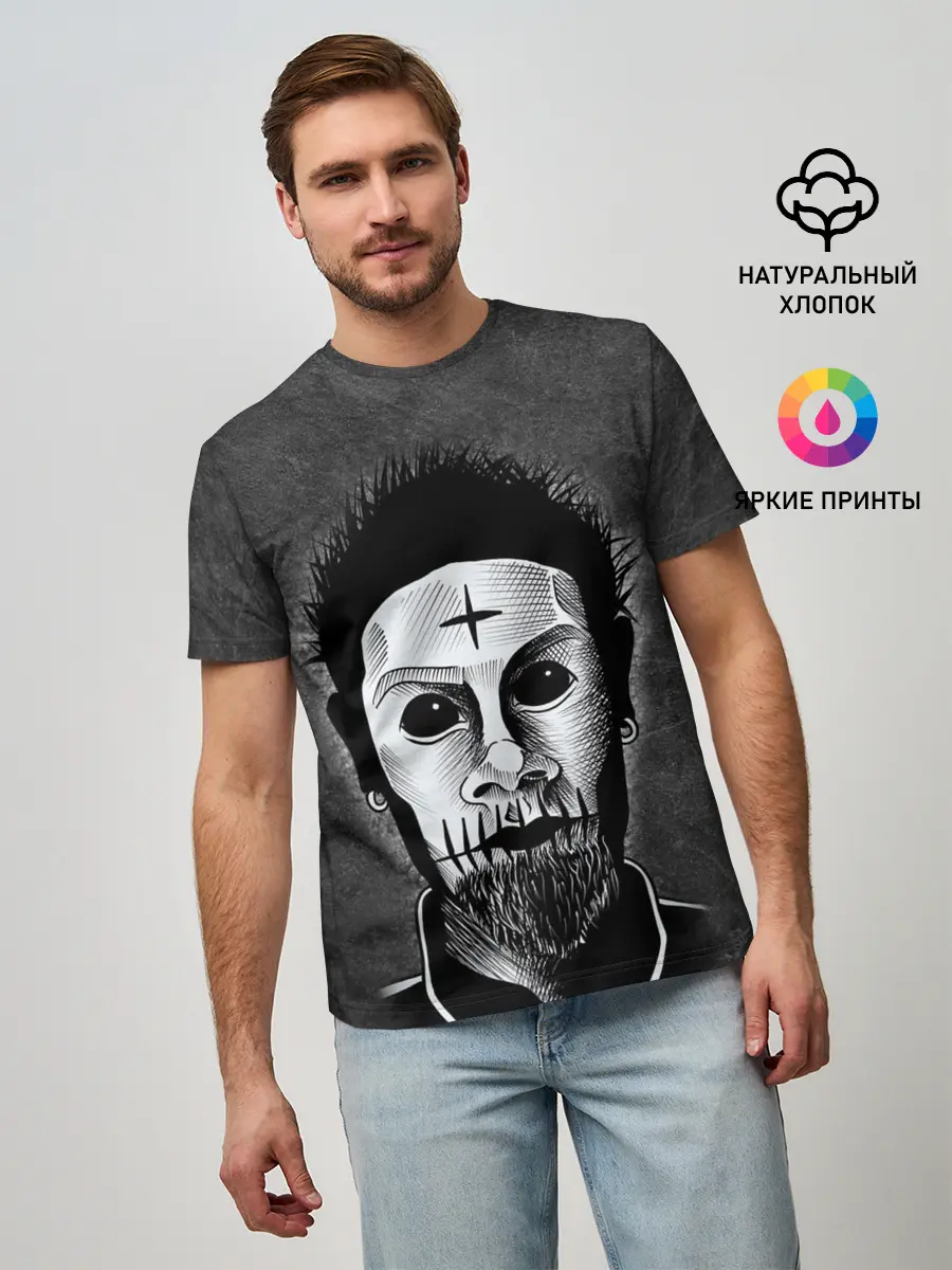 Мужская базовая футболка / LIMP BIZKIT | ЛИМП БИЗКИТ