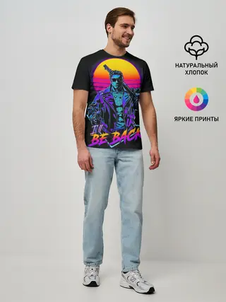 Мужская базовая футболка / I WILL BE BACK | TERMINATOR