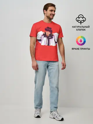 Мужская базовая футболка / Suga Red