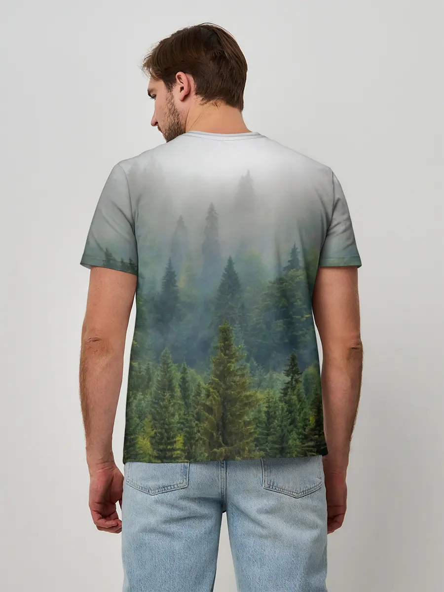 Мужская базовая футболка / Лес