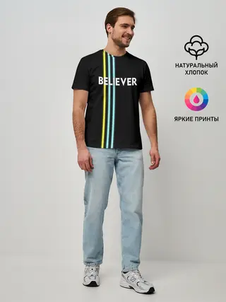 Мужская базовая футболка / Believer Imagine Dragons