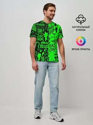 Мужская базовая футболка / BILLIE EILISH | БИЛЛИ АЙЛИШ