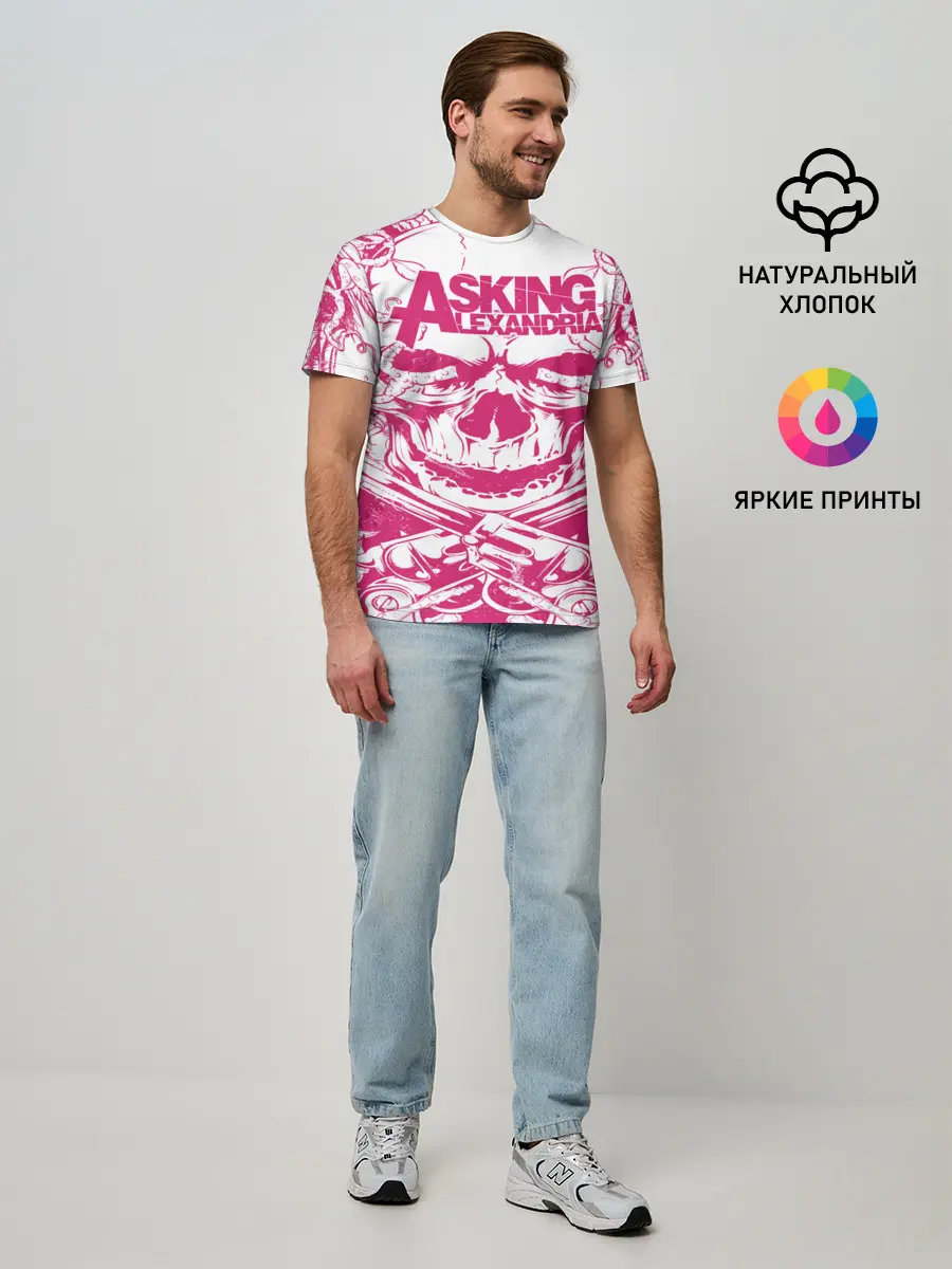 Мужская базовая футболка / Asking Alexandria