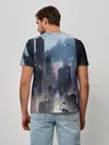 Мужская базовая футболка / Cyberpunk 2077 city