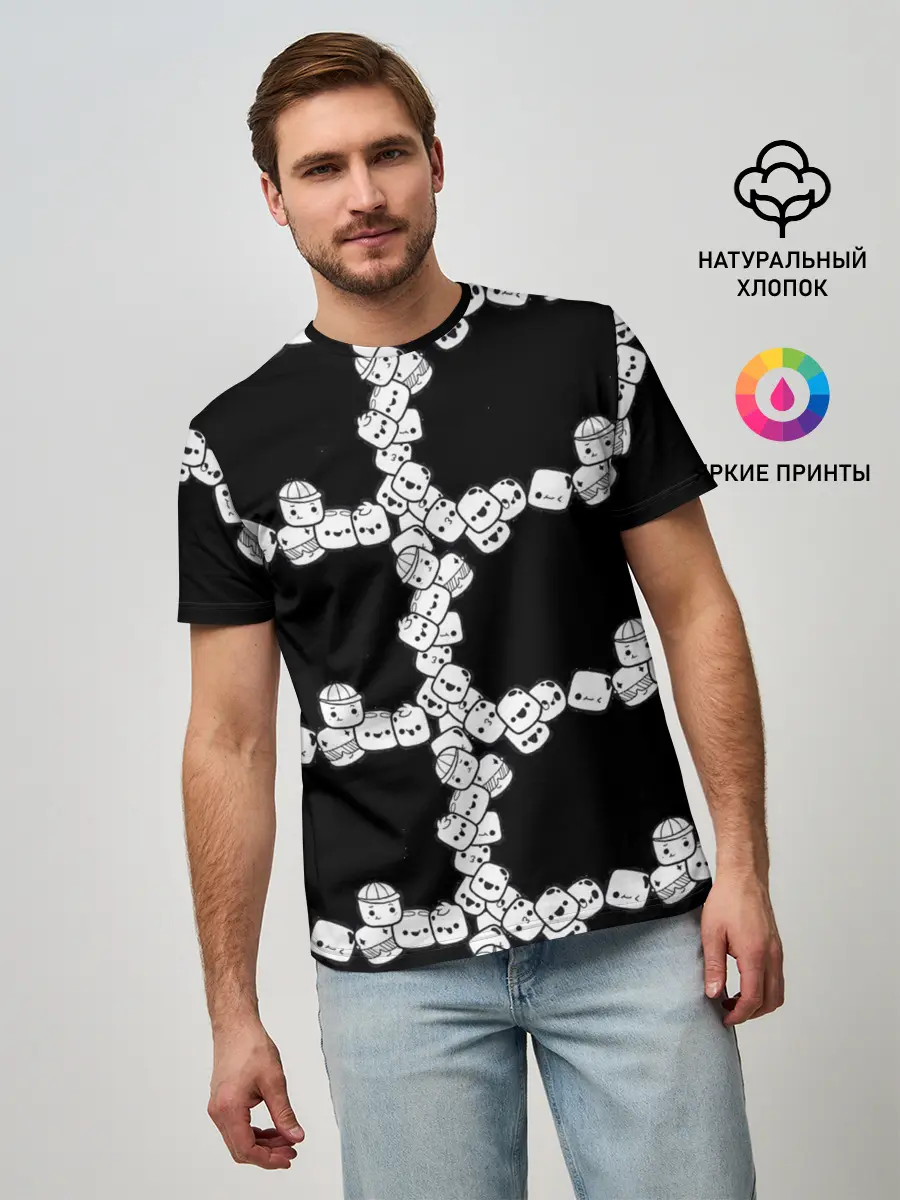 Мужская базовая футболка / Зефирки