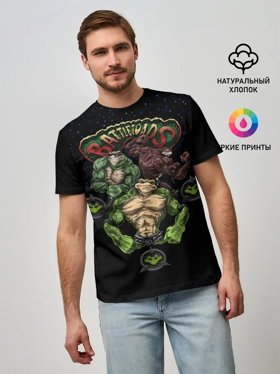 Мужская базовая футболка / Battletoads