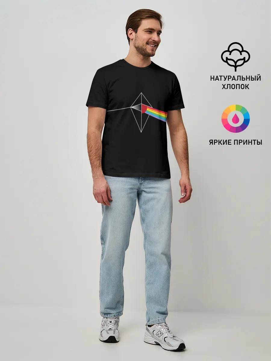 Мужская базовая футболка / No mens sky x Pink Floyd