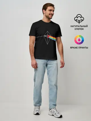 Мужская базовая футболка / No mens sky x Pink Floyd