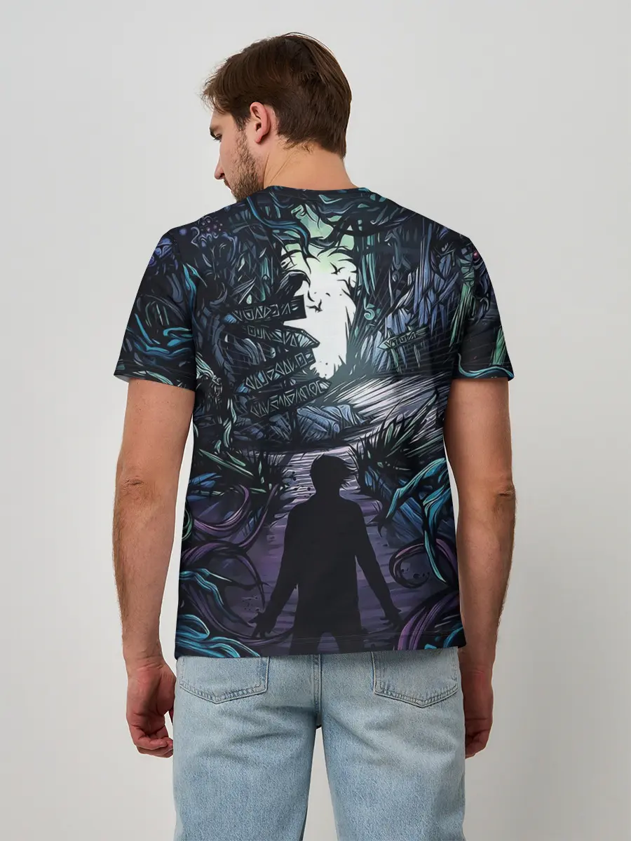 Мужская базовая футболка / Мистический Лес