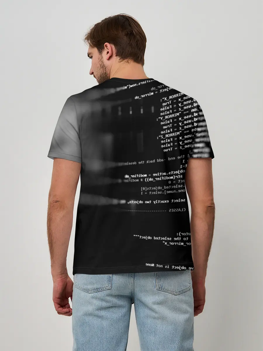 Мужская базовая футболка / Wath dogs 2 Хакер