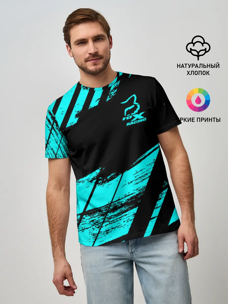 Мужская базовая футболка / Форма для мотокросса FOX