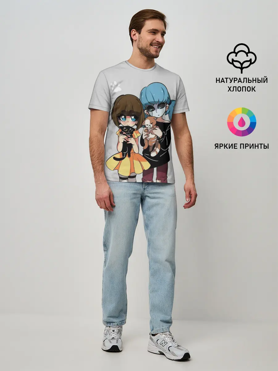 Мужская базовая футболка / Sally Face