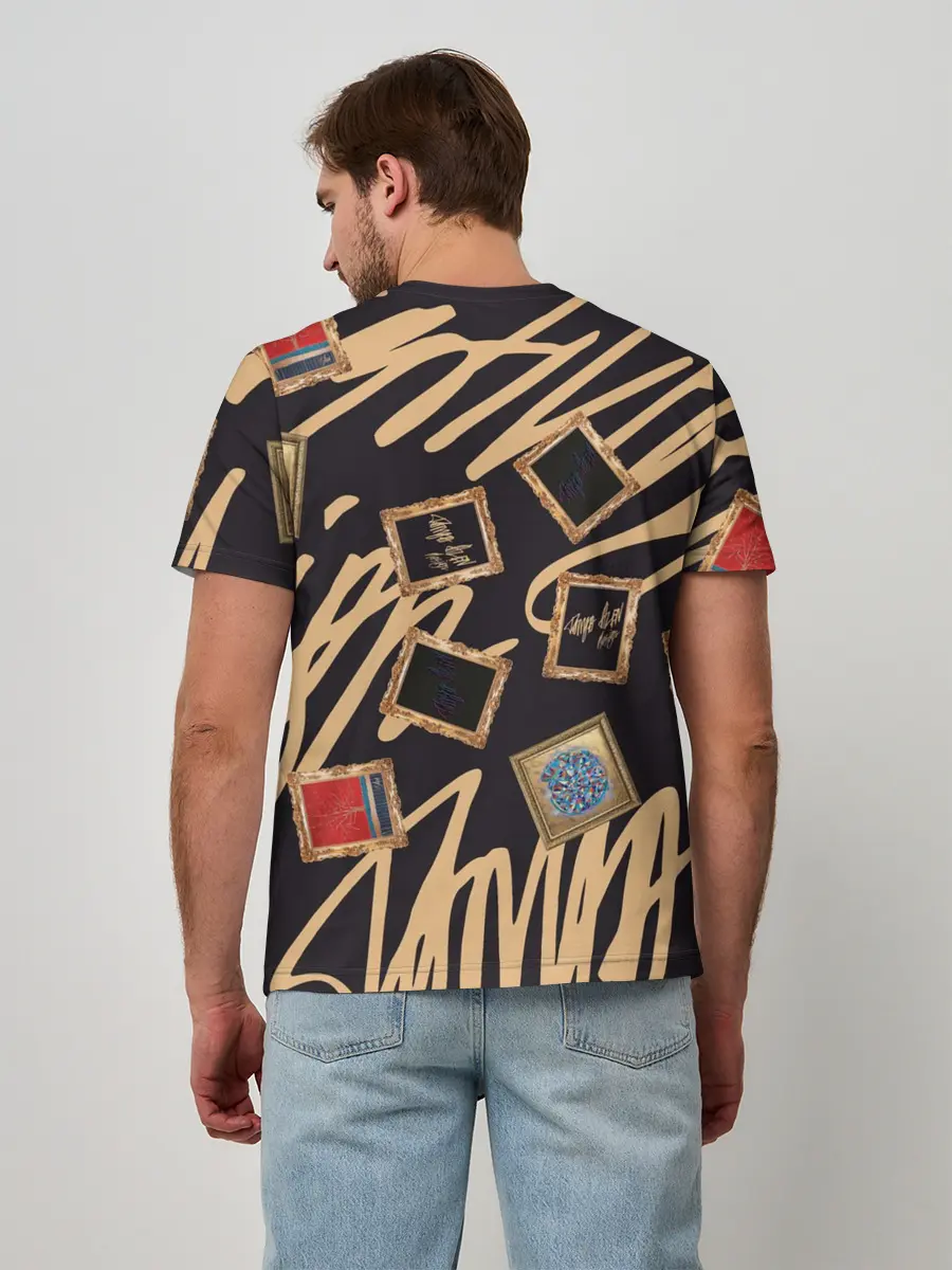 Мужская базовая футболка / Street glamour