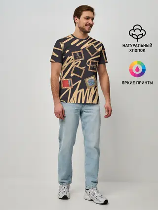 Мужская базовая футболка / Street glamour