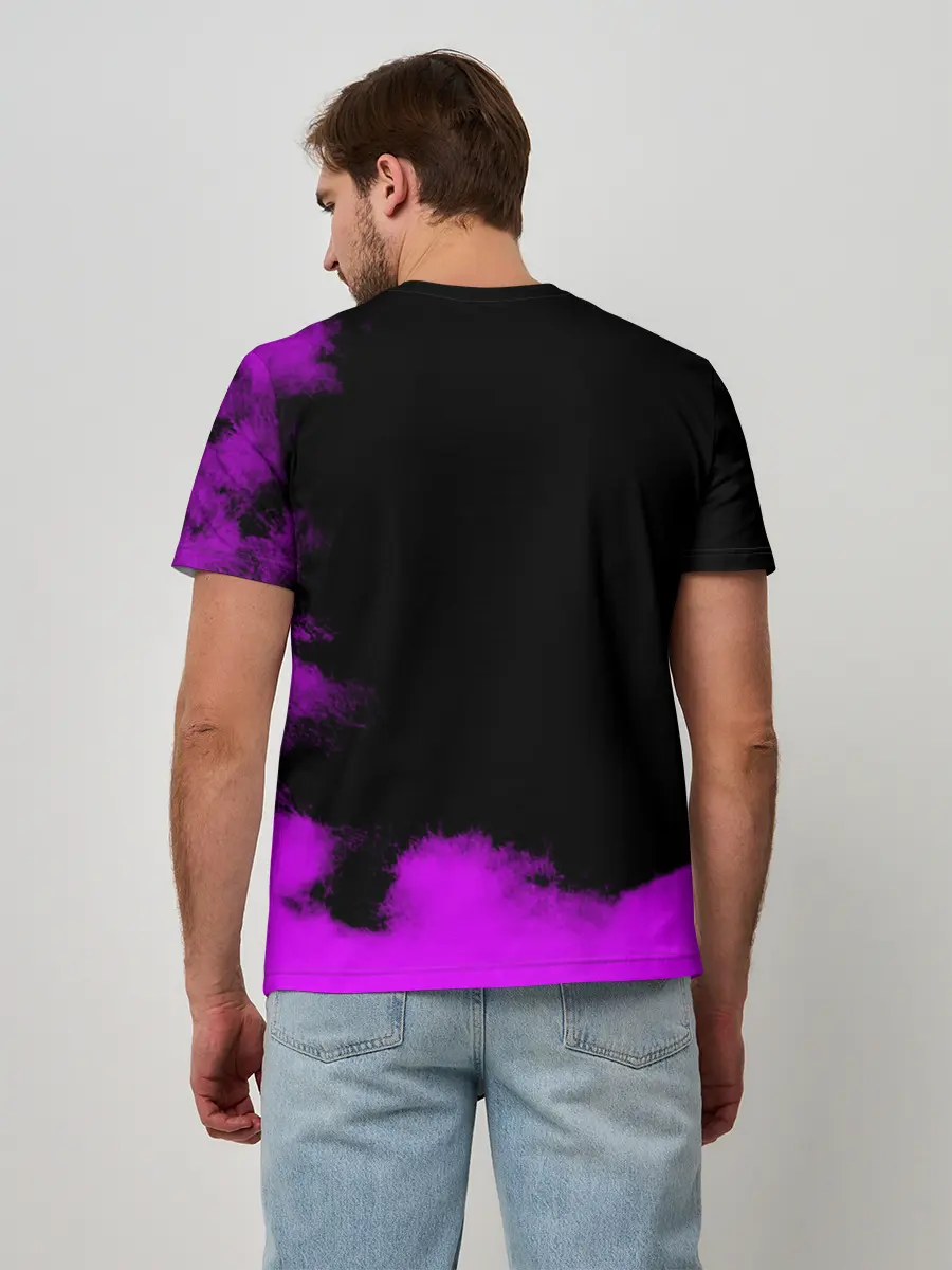 Мужская базовая футболка / Джоджо fuck фиолетовый