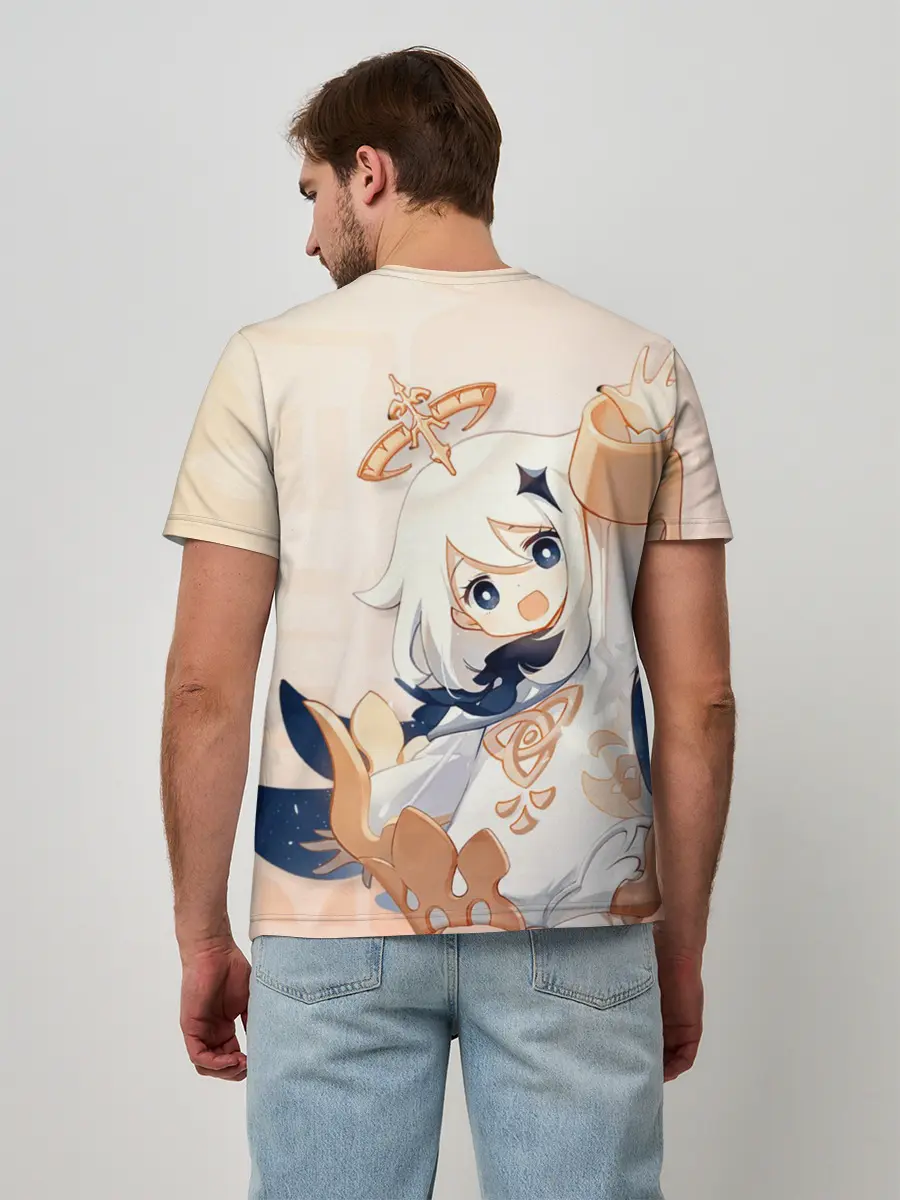 Мужская базовая футболка / Genshin Impact, Паймон