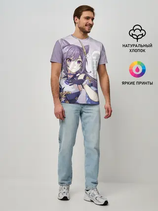 Мужская базовая футболка / GENSHIN IMPACT, КЭ ЦИН