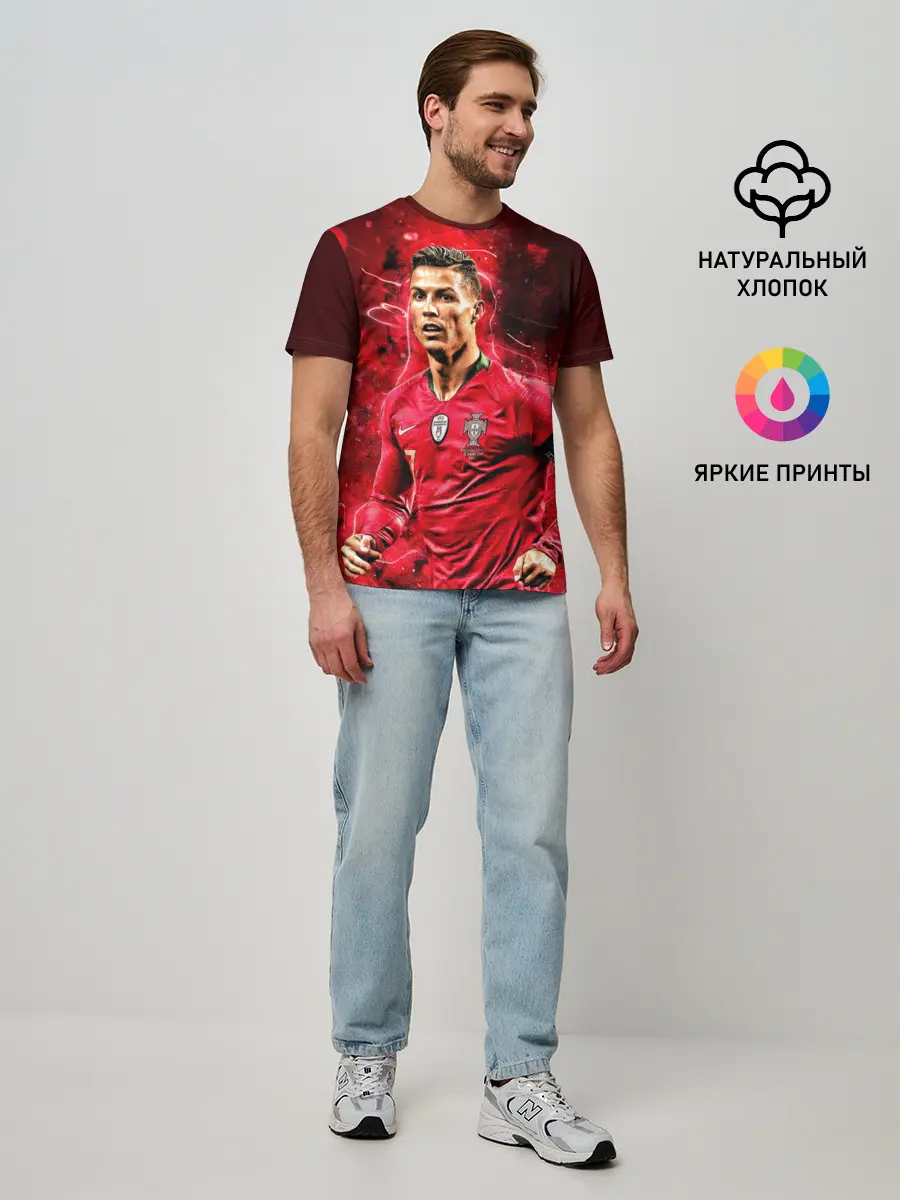 Мужская базовая футболка / Криштиану Роналду