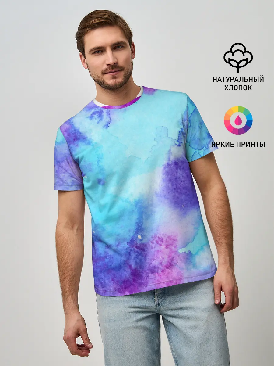 Мужская базовая футболка / Краски
