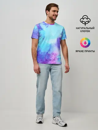 Мужская базовая футболка / Краски