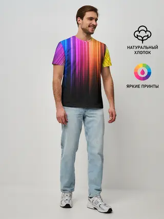 Мужская базовая футболка / НЕОНОВЫЙ ЦВЕТ