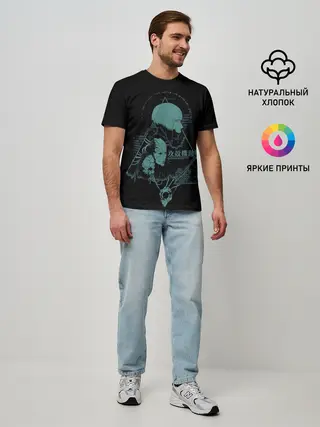 Мужская базовая футболка / GITS Scarlett