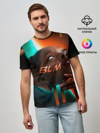 Мужская базовая футболка / BLM