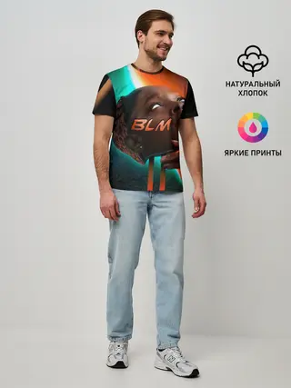 Мужская базовая футболка / BLM