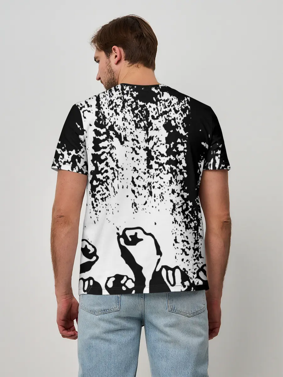 Мужская базовая футболка / АНАРХИЯ / РЕВОЛЮЦИЯ,