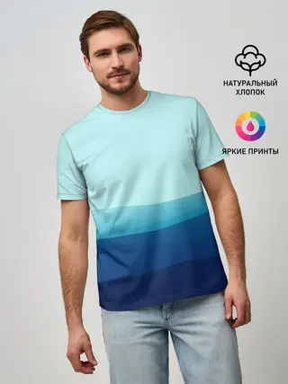 Мужская базовая футболка / Море