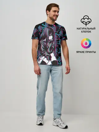 Мужская базовая футболка / Sad Anime Girl