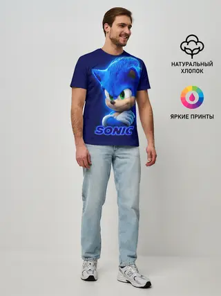 Мужская базовая футболка / SONIC