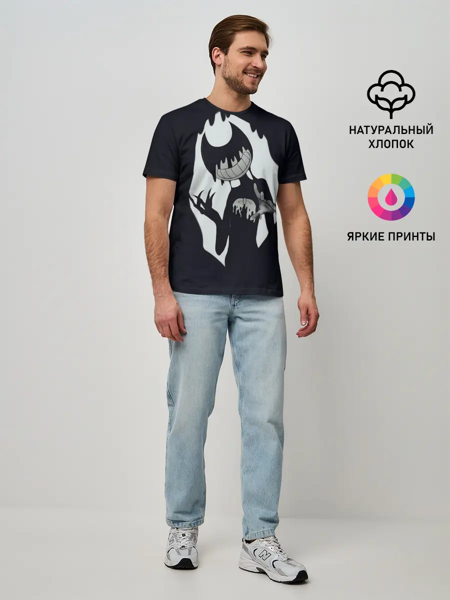 Мужская базовая футболка / Bendy And The Ink Machine